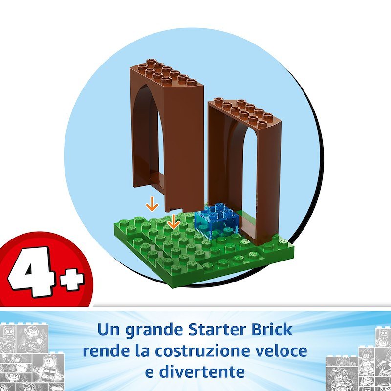 Lego Battaglia con il Raptor al Quartier Generale sull’albero di Spider-man e Gobby 11200