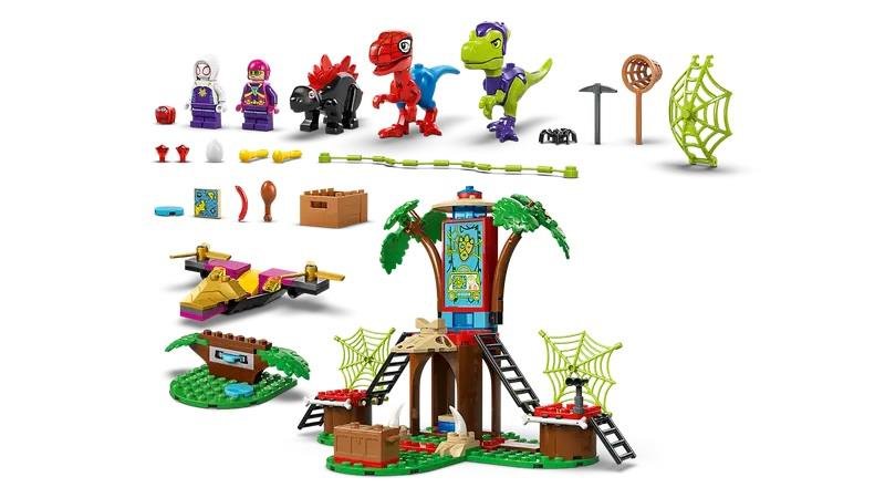Lego Battaglia con il Raptor al Quartier Generale sull’albero di Spider-man e Gobby 11200