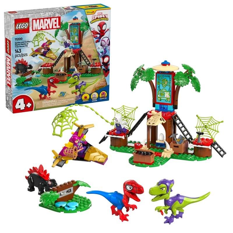 Lego Battaglia con il Raptor al Quartier Generale sull’albero di Spider-man e Gobby 11200