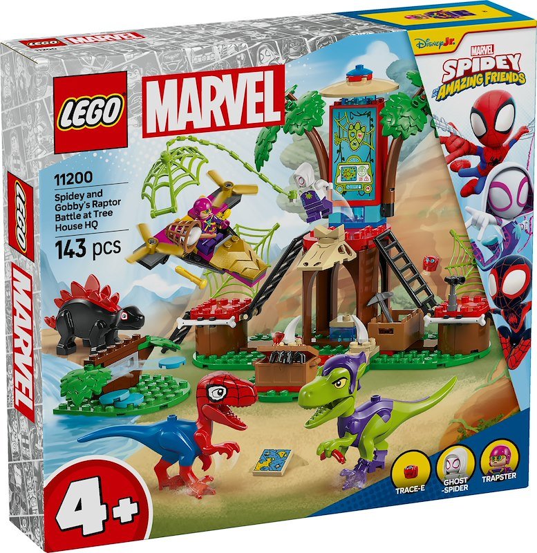 Lego Battaglia con il Raptor al Quartier Generale sull’albero di Spider-man e Gobby 11200