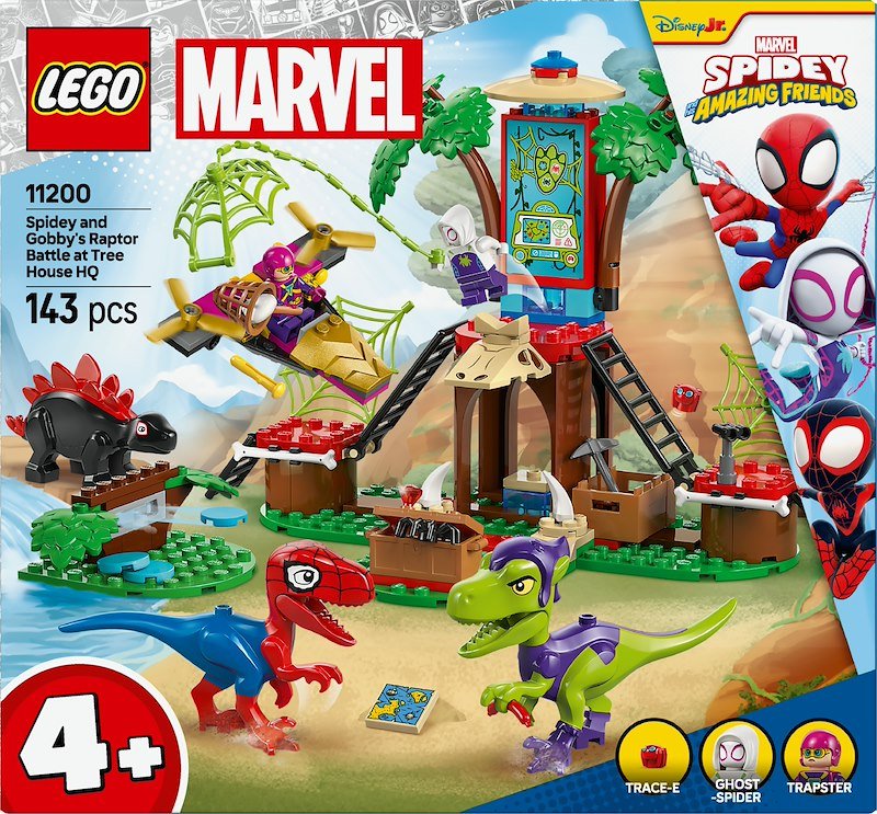 Lego Battaglia con il Raptor al Quartier Generale sull’albero di Spider-man e Gobby 11200