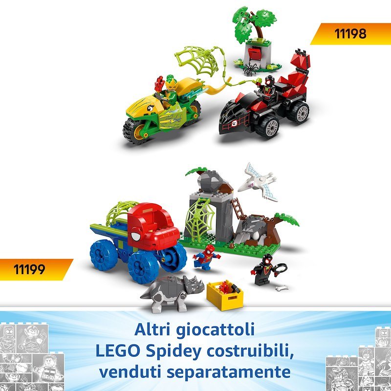 Lego Battaglia con il Raptor al Quartier Generale sull’albero di Spider-man e Gobby 11200