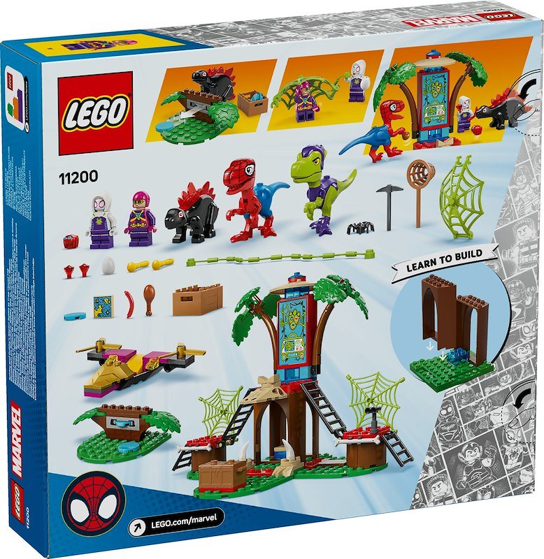 Lego Battaglia con il Raptor al Quartier Generale sull’albero di Spider-man e Gobby 11200