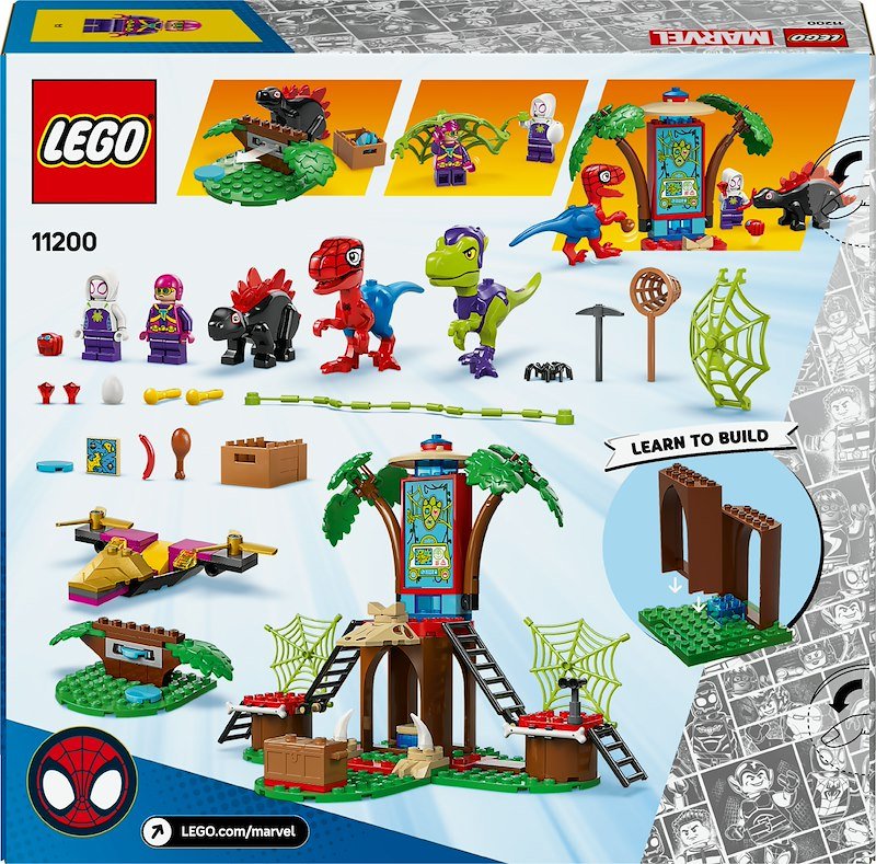 Lego Battaglia con il Raptor al Quartier Generale sull’albero di Spider-man e Gobby 11200