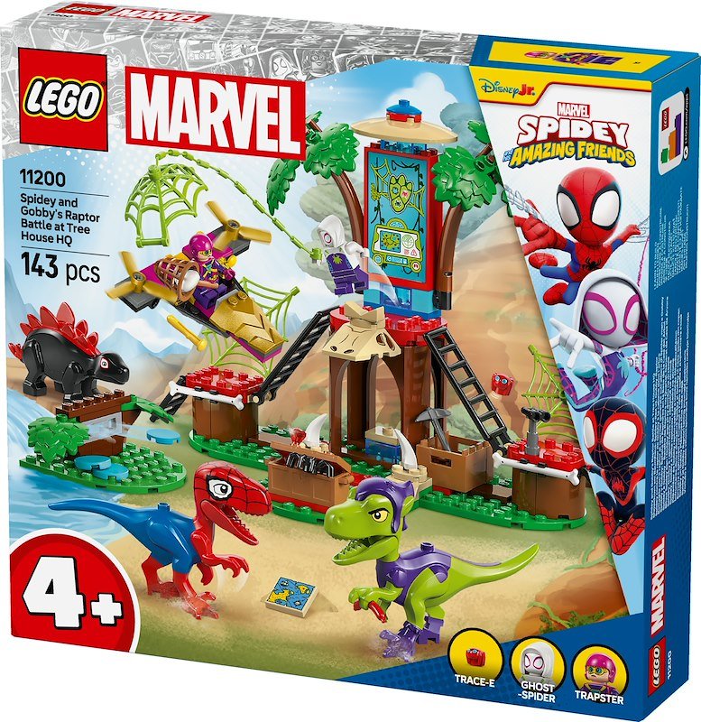 Lego Battaglia con il Raptor al Quartier Generale sull’albero di Spider-man e Gobby 11200