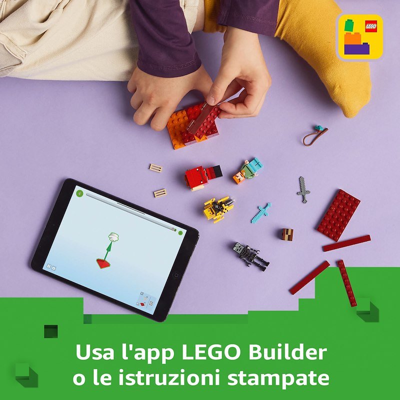 Lego Minecraft La Battaglia sul ponte del Nether 21266