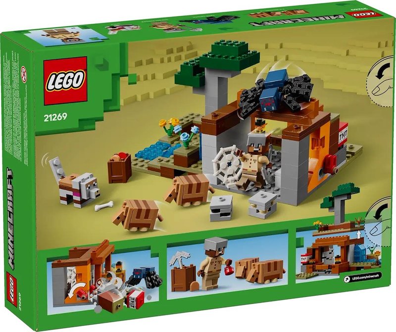 Lego Minecraft Spedizione nella miniera dell’armadillo 21269