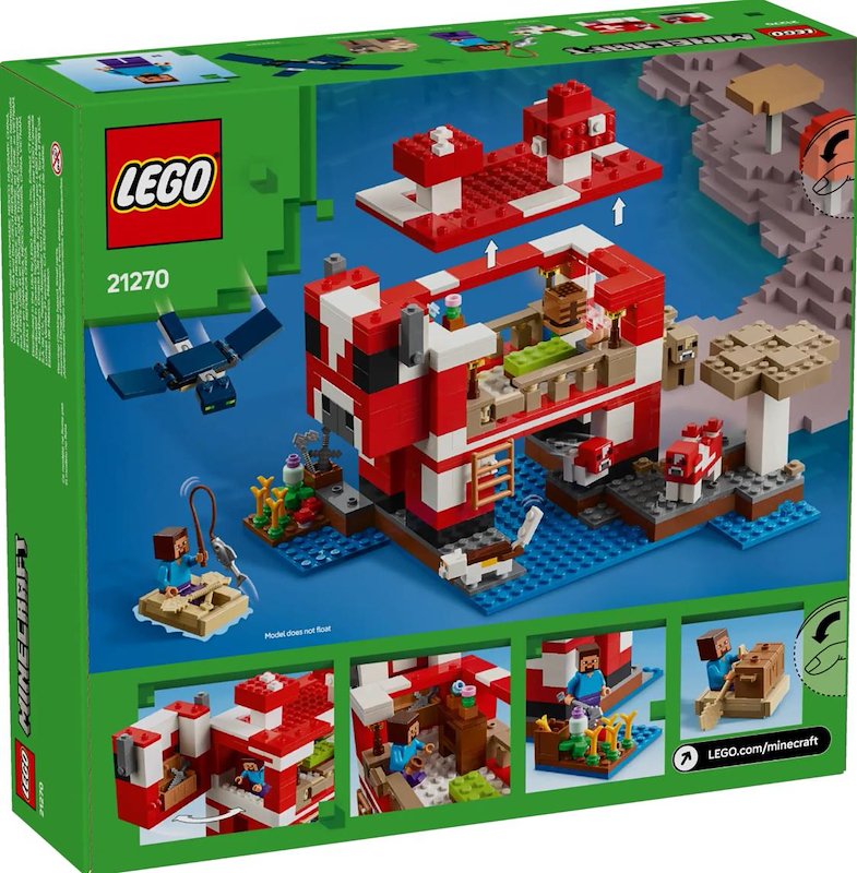 Lego Minecraft La casa del Mooshroom 21270