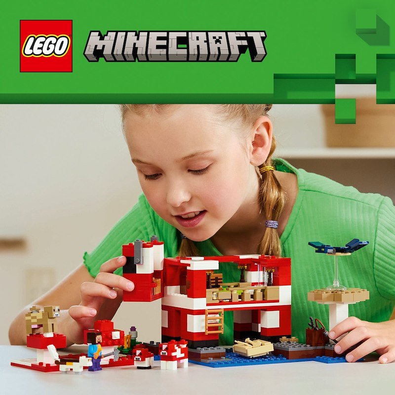 Lego Minecraft La casa del Mooshroom 21270