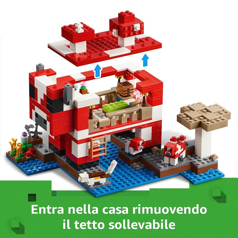 Lego Minecraft La casa del Mooshroom 21270