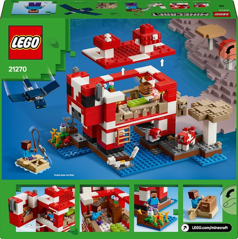 Lego Minecraft La casa del Mooshroom 21270