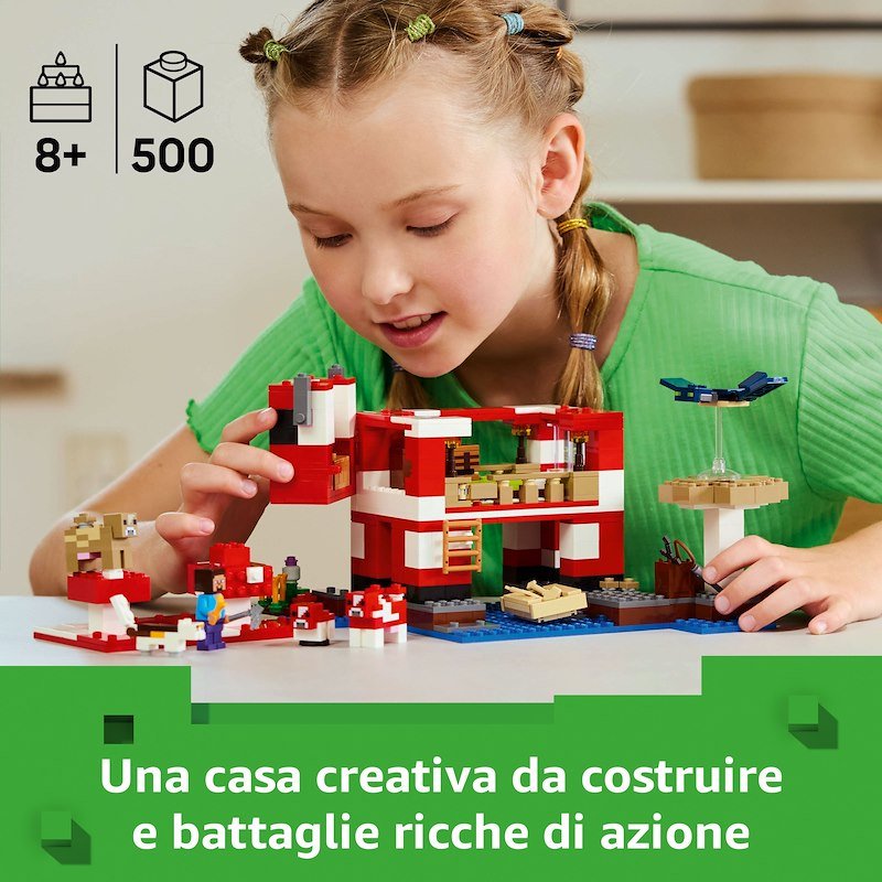 Lego Minecraft La casa del Mooshroom 21270