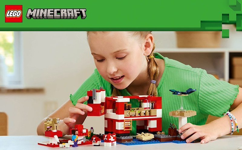 Lego Minecraft La casa del Mooshroom 21270