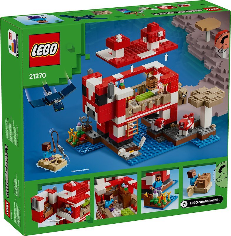 Lego Minecraft La casa del Mooshroom 21270