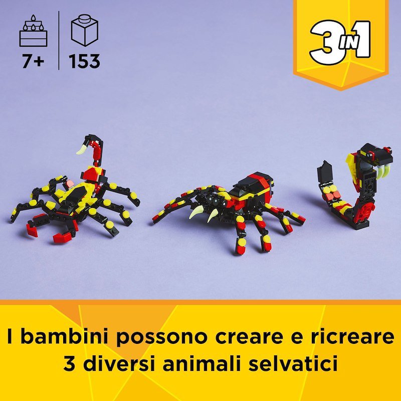 Lego Animali Selvatici: Ragno Trasformista - 31159