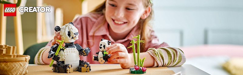 Lego® ANIMALI SELVATICI:FAMIGLIA DI PANDA-31165