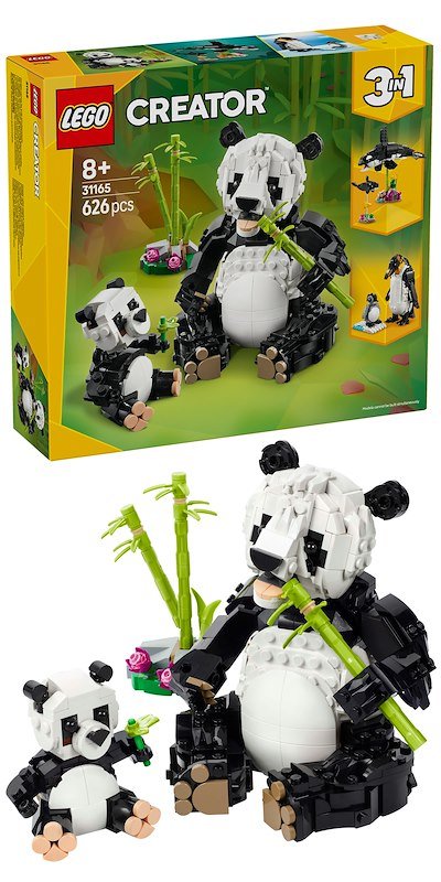 Lego® ANIMALI SELVATICI:FAMIGLIA DI PANDA-31165