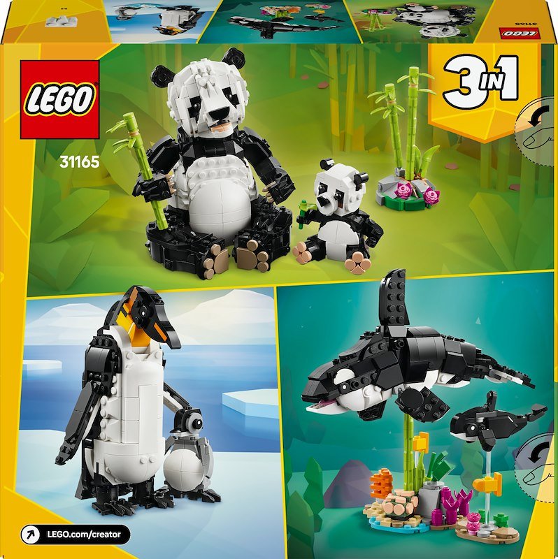 Lego® ANIMALI SELVATICI:FAMIGLIA DI PANDA-31165