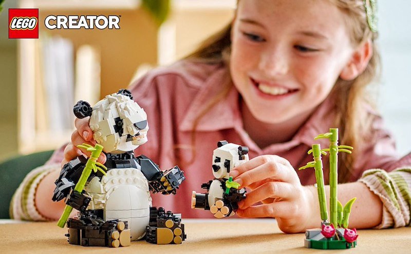 Lego® ANIMALI SELVATICI:FAMIGLIA DI PANDA-31165