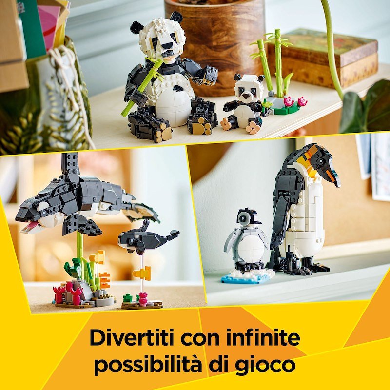 Lego® ANIMALI SELVATICI:FAMIGLIA DI PANDA-31165