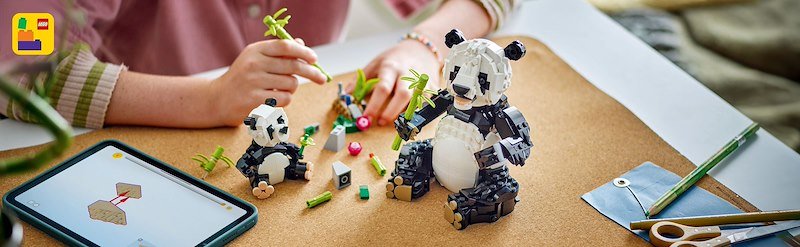 Lego® ANIMALI SELVATICI:FAMIGLIA DI PANDA-31165