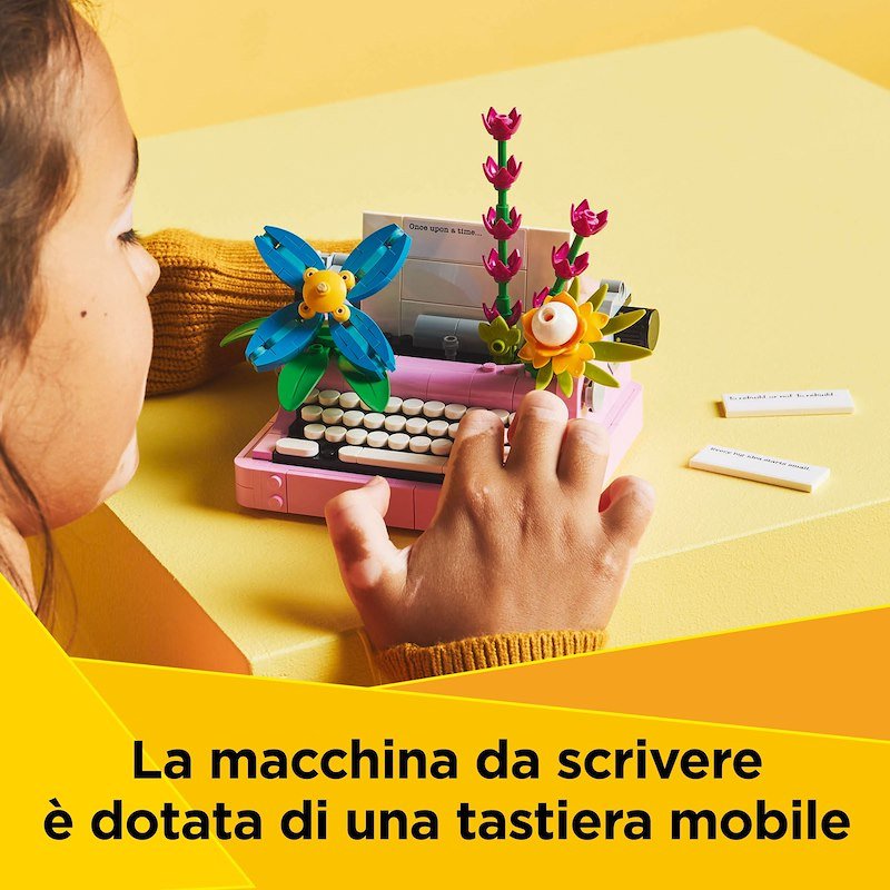 Lego® MACCHINA DA SCRIVERE CON FIORI- 31169