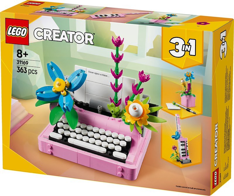 Lego® MACCHINA DA SCRIVERE CON FIORI- 31169