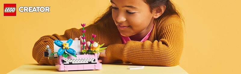 Lego® MACCHINA DA SCRIVERE CON FIORI- 31169