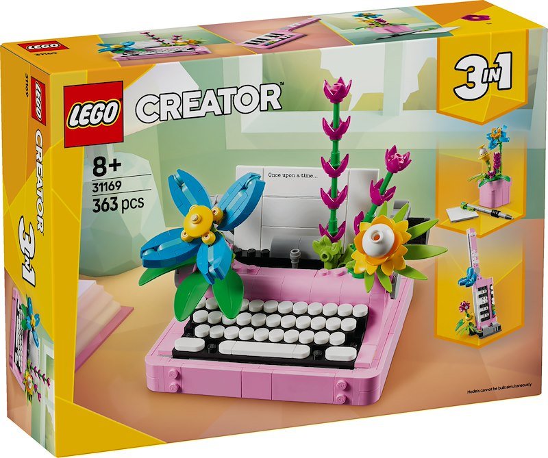 Lego® MACCHINA DA SCRIVERE CON FIORI- 31169