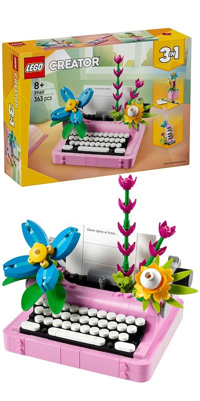 Lego® MACCHINA DA SCRIVERE CON FIORI- 31169