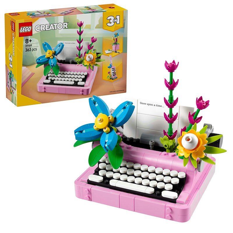 Lego® MACCHINA DA SCRIVERE CON FIORI- 31169