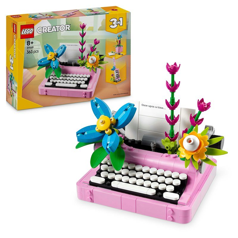 Lego® MACCHINA DA SCRIVERE CON FIORI- 31169