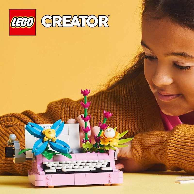 Lego® MACCHINA DA SCRIVERE CON FIORI- 31169