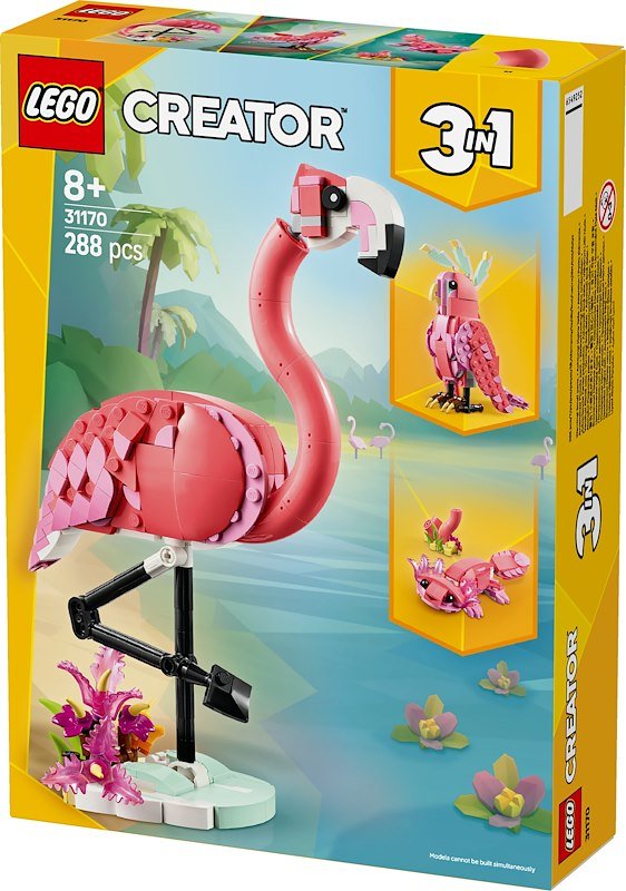 Lego Creator Animali Selvatici: Fenicottero Rosa 31170