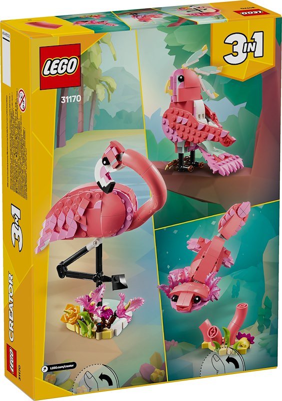 Lego Creator Animali Selvatici: Fenicottero Rosa 31170