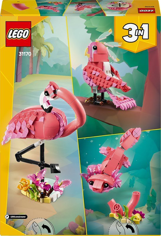 Lego Creator Animali Selvatici: Fenicottero Rosa 31170