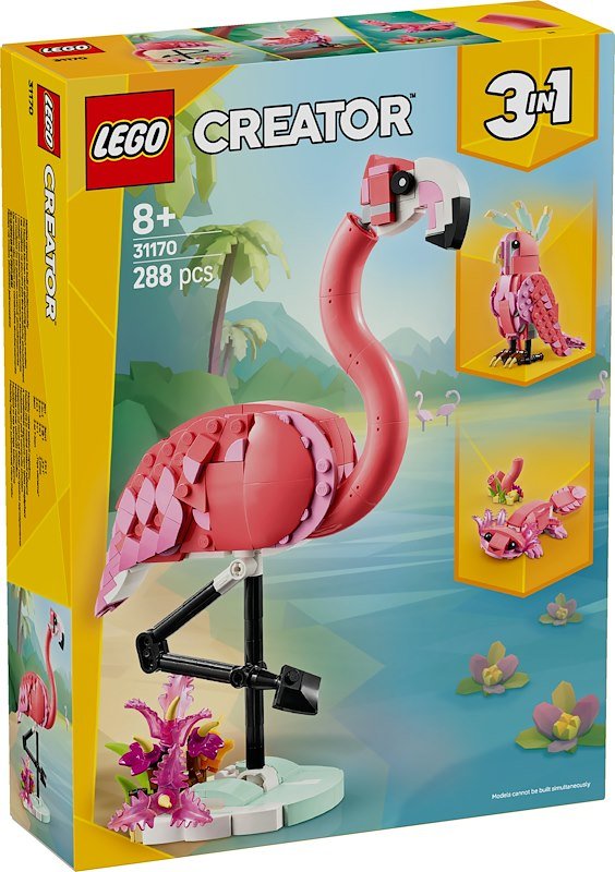 Lego Creator Animali Selvatici: Fenicottero Rosa 31170