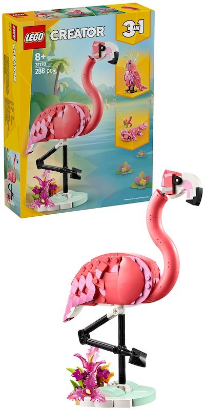 Lego Creator Animali Selvatici: Fenicottero Rosa 31170