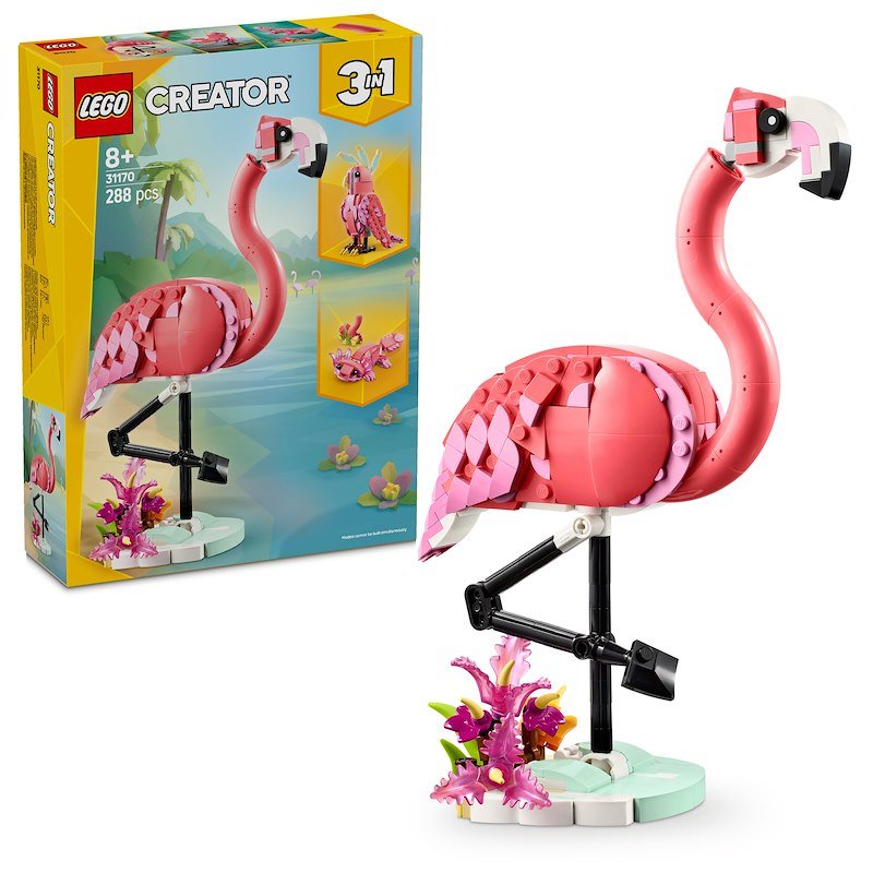 Lego Creator Animali Selvatici: Fenicottero Rosa 31170
