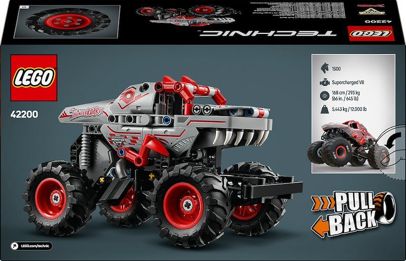 Lego® Technic Pull-back Monster Jam™ ThunderROARus™ 42200