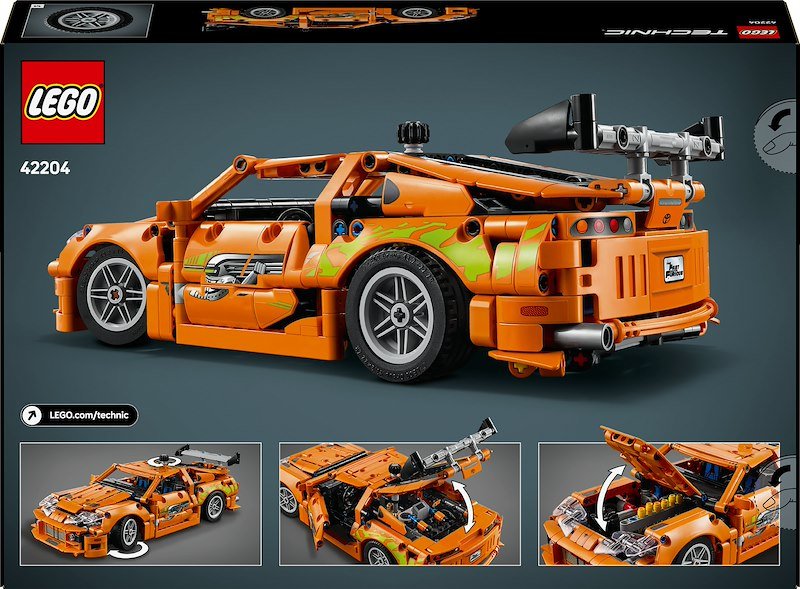 Lego Technic Fast and Furious Toyota Supra MK4 42204