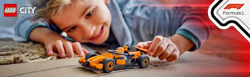 Lego® City Pilota e monoposto McLaren F1 (60442)