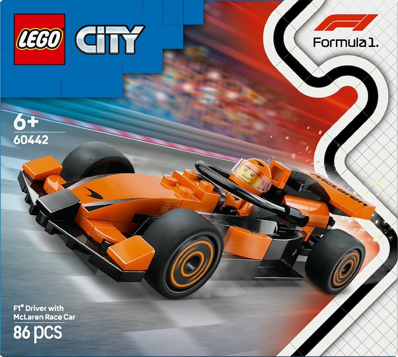 Lego® City Pilota e monoposto McLaren F1 (60442)