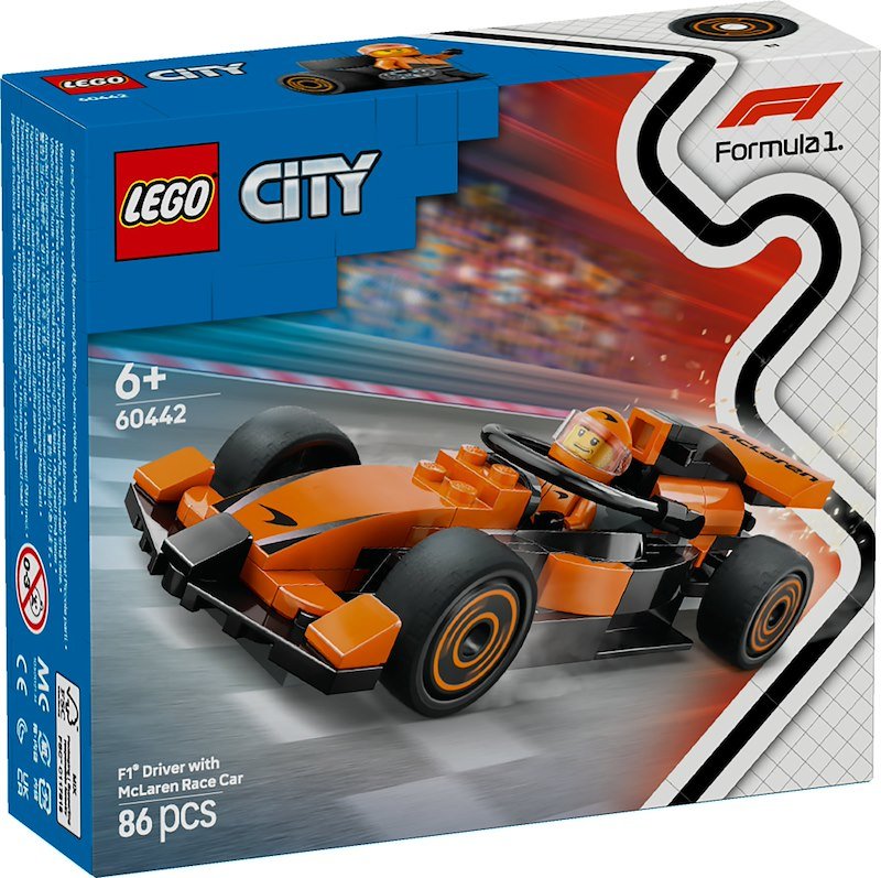 Lego® City Pilota e monoposto McLaren F1 (60442)