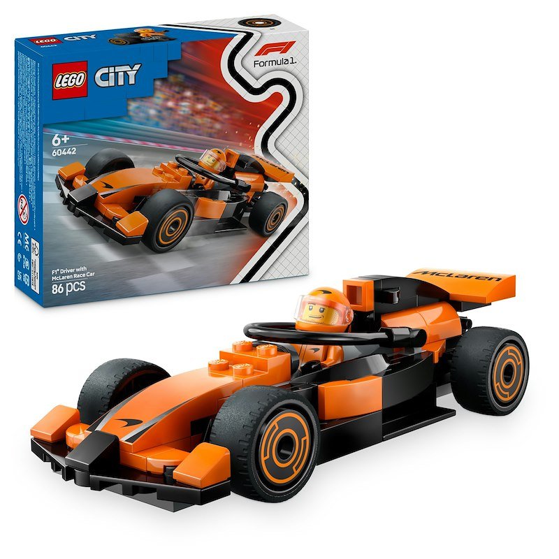 Lego® City Pilota e monoposto McLaren F1 (60442)