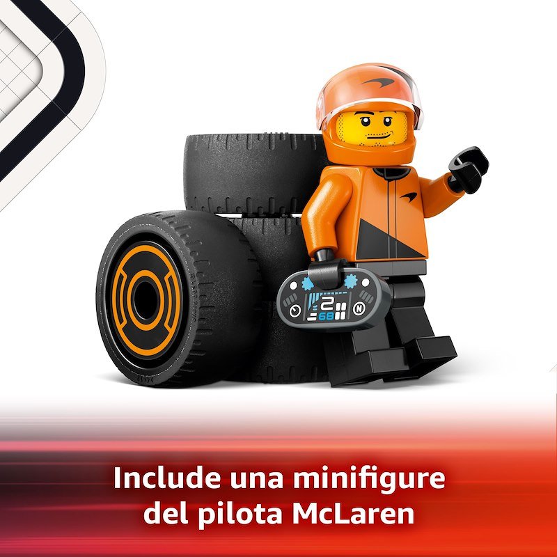 Lego® City Pilota e monoposto McLaren F1 (60442)