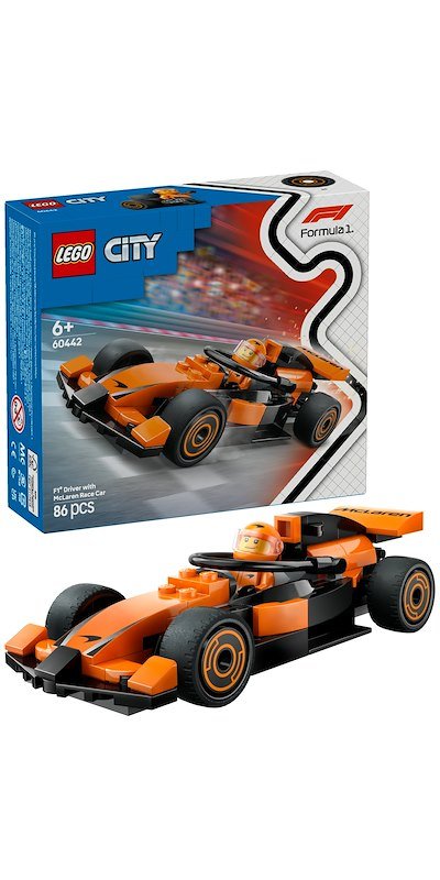 Lego® City Pilota e monoposto McLaren F1 (60442)