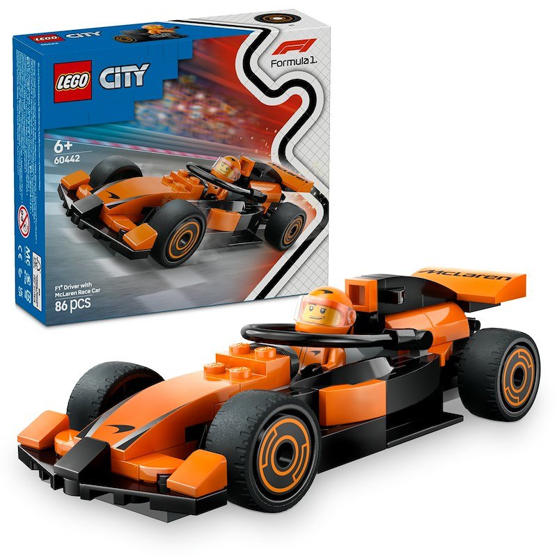 Lego® City Pilota e monoposto McLaren F1 (60442)