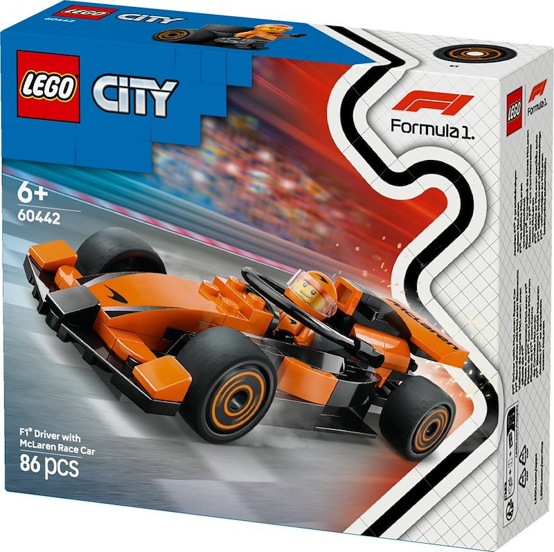 Lego® City Pilota e monoposto McLaren F1 (60442)