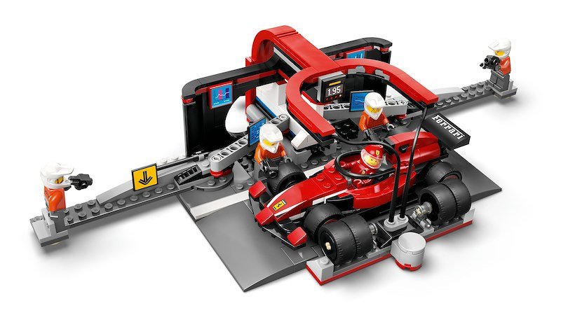 Lego® City Pit Stop e meccanici con monoposto Ferrari F1 (60443)